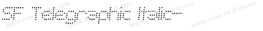 SF Telegraphic Italic字体转换